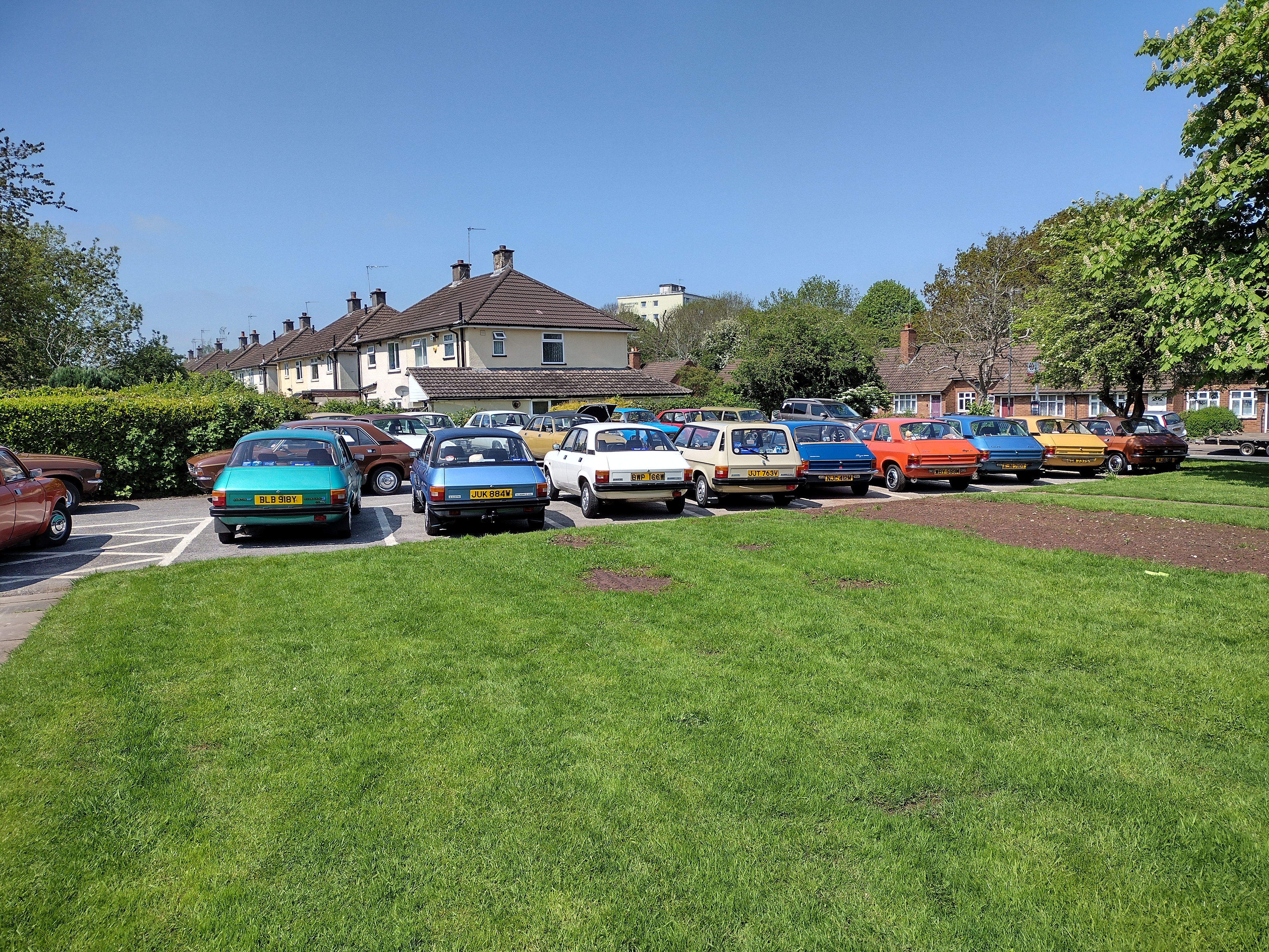 Allegros parked at Longbridge on Saturday